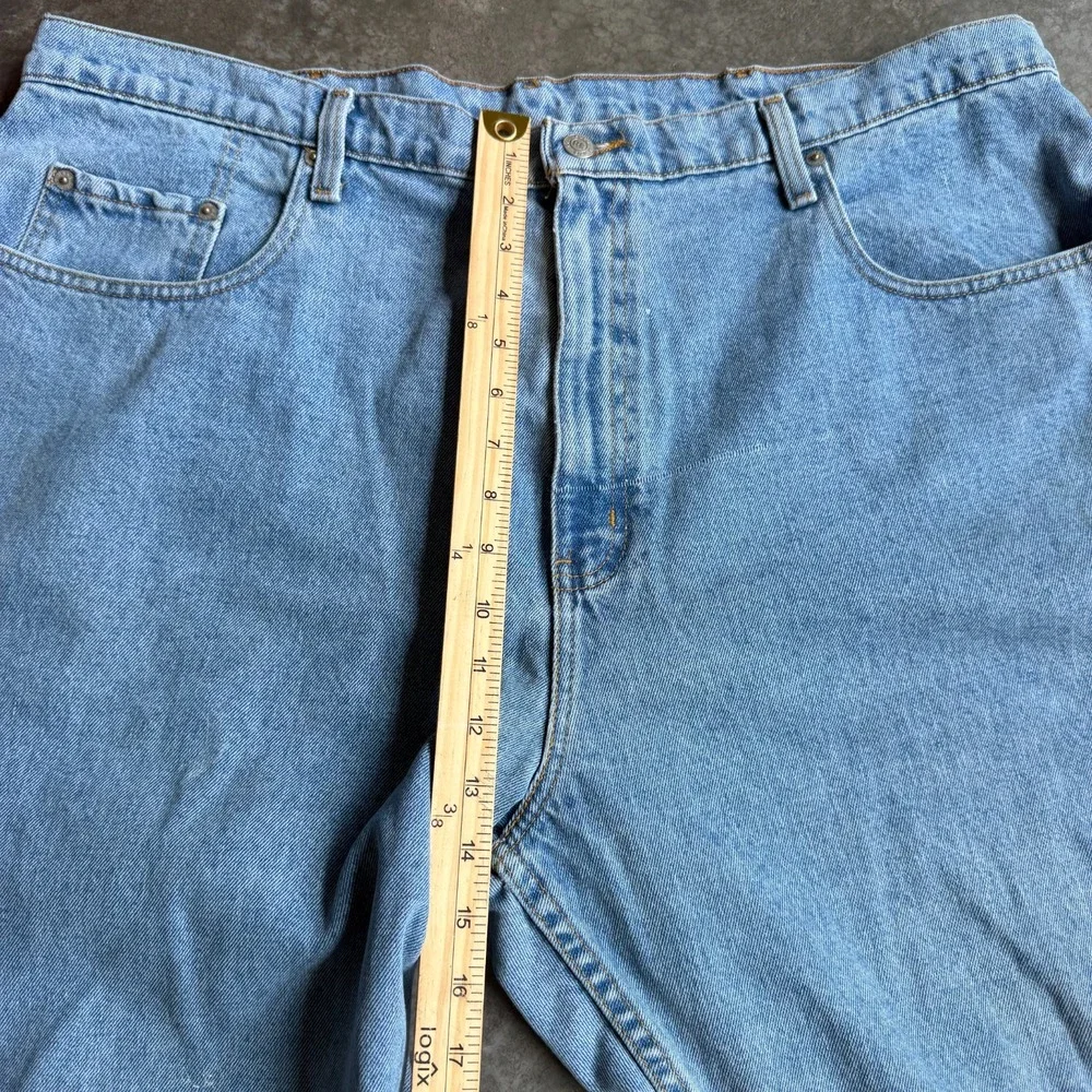 Vintage Y2K Polo Ralph Lauren Jean Co Embroidered Jeans Light Wash Mens 42x34